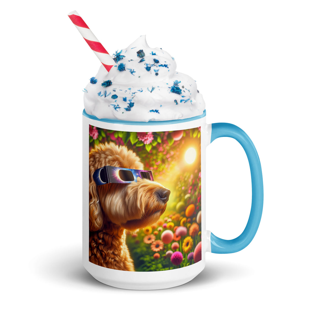 Goldendoodle Eclipse- Mug with Color Inside