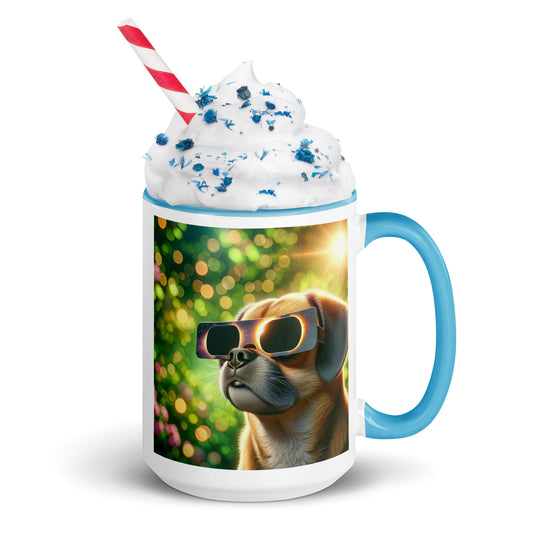 Puggle Eclipse- Mug with Color Inside v2