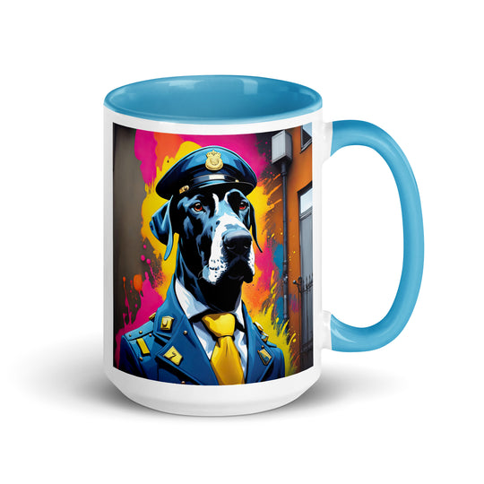 Great Dane- Mug with Color Inside v5
