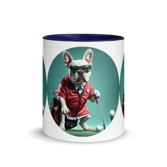 Mug with Color Inside-French Bulldog V4