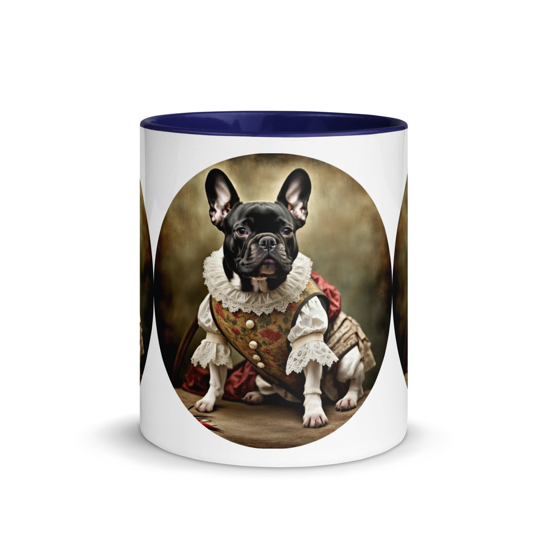 Mug with Color Inside-French Bulldog V8