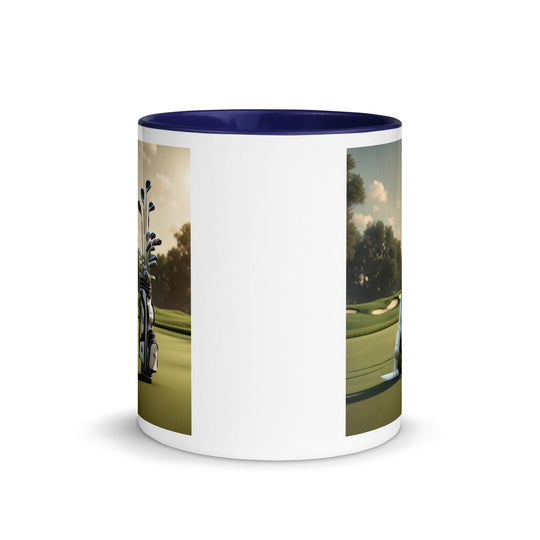 Mug with Color Inside-Labrador Retriever Golfer V5