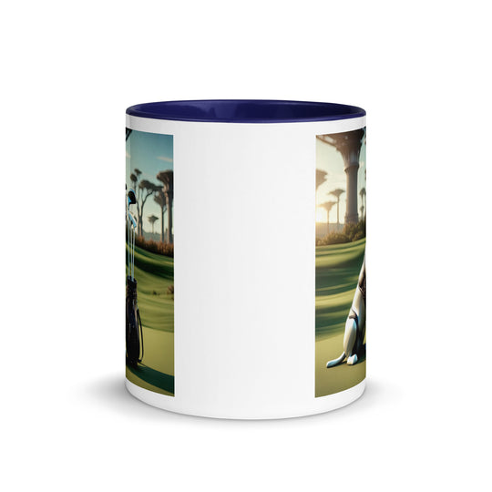 Mug with Color Inside-Labrador Retriever Golfer V11