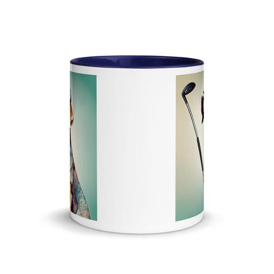 Mug with Color Inside-Labrador Retriever Golfer Labrador Retriever Golfer V18