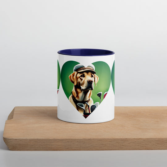 Mug with Color Inside-Labrador Retriever Golfer V26