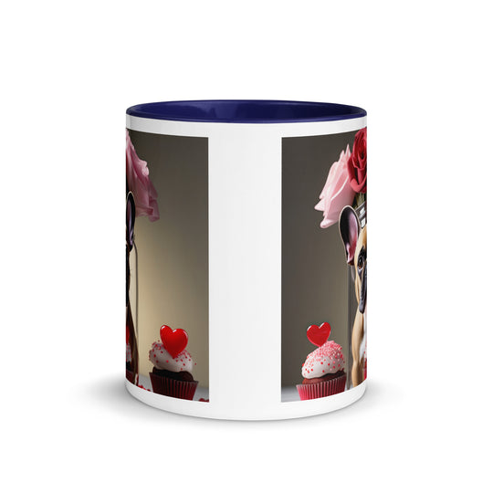 French Bulldog Romantic- Mug with Color Inside