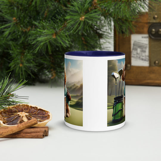 Cavapoo Golfer- Mug with Color Inside