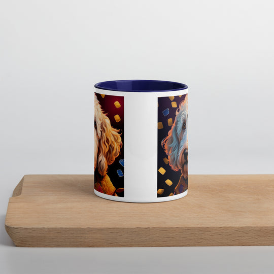 Goldendoodle- Mug with Color Inside v12