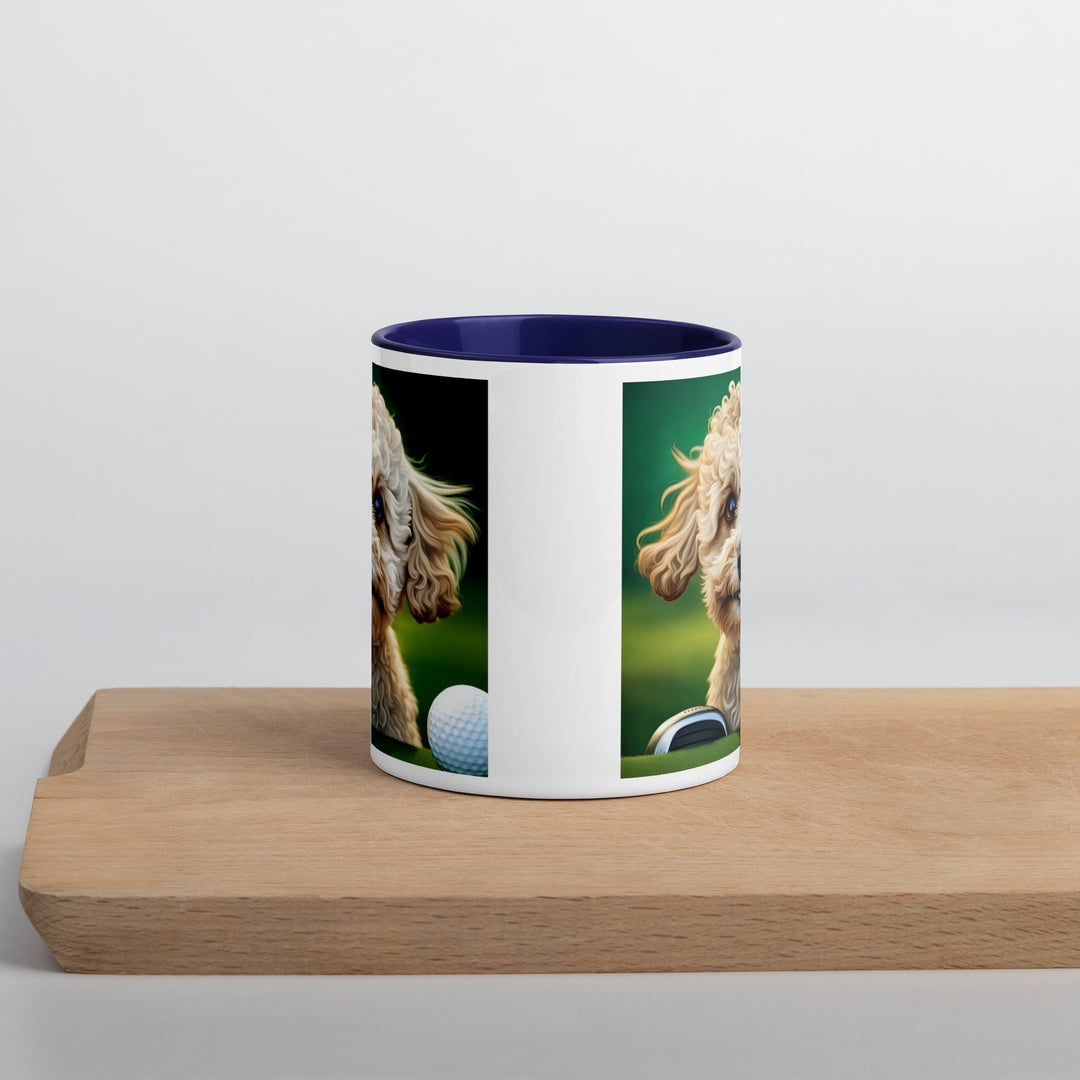 Maltipoo Golfer- Mug with Color Inside v6