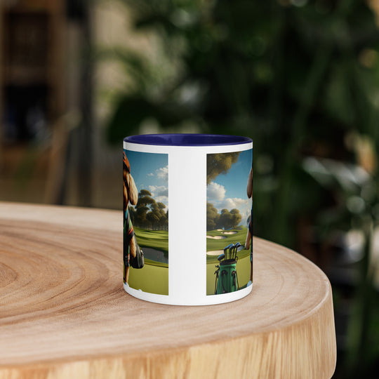 Pekapoo Golfer- Mug with Color Inside v2