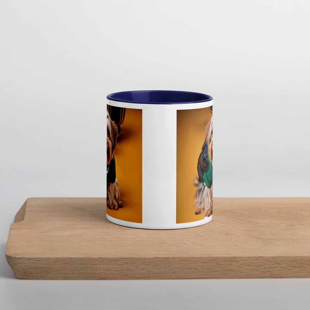 Yorkipoo Golfer- Mug with Color Inside