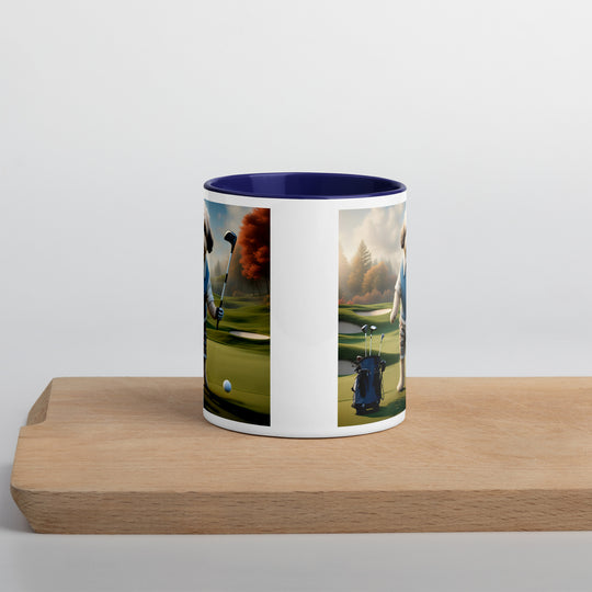 Pugapoo Golfer- Mug with Color Inside