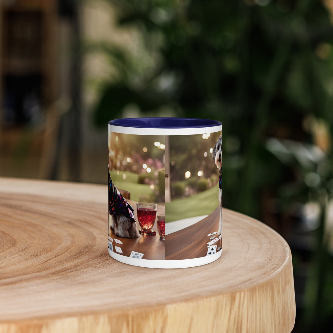 Schnoodle Golfer- Mug with Color Inside v12