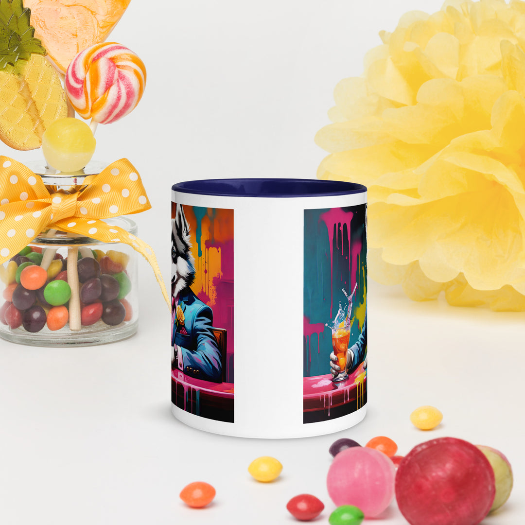 Pomsky General- Mug with Color Inside v7