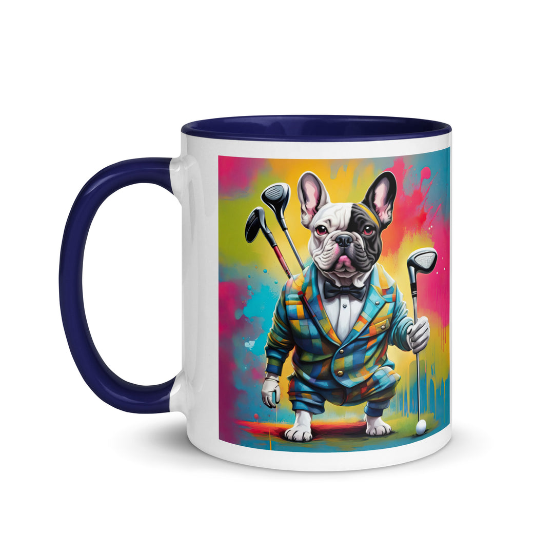 Mug with Color Inside-French Bulldog V2