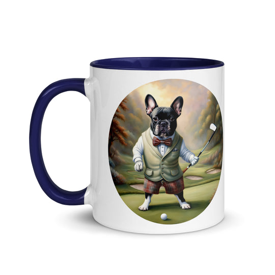 Mug with Color Inside-French Bulldog V3