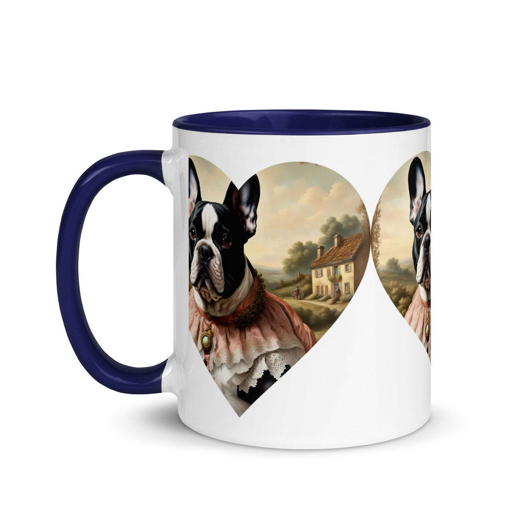 Mug with Color Inside-French Bulldog V6