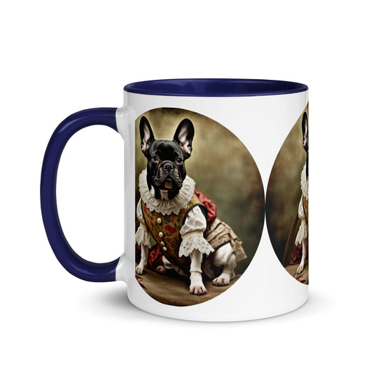 Mug with Color Inside-French Bulldog V8