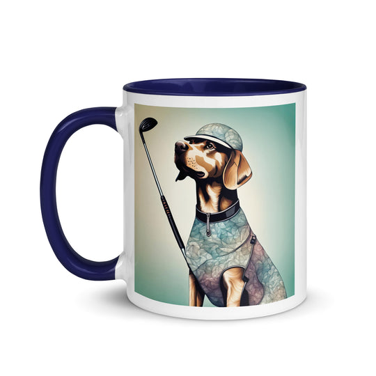 Mug with Color Inside-Labrador Retriever Golfer Labrador Retriever Golfer V18