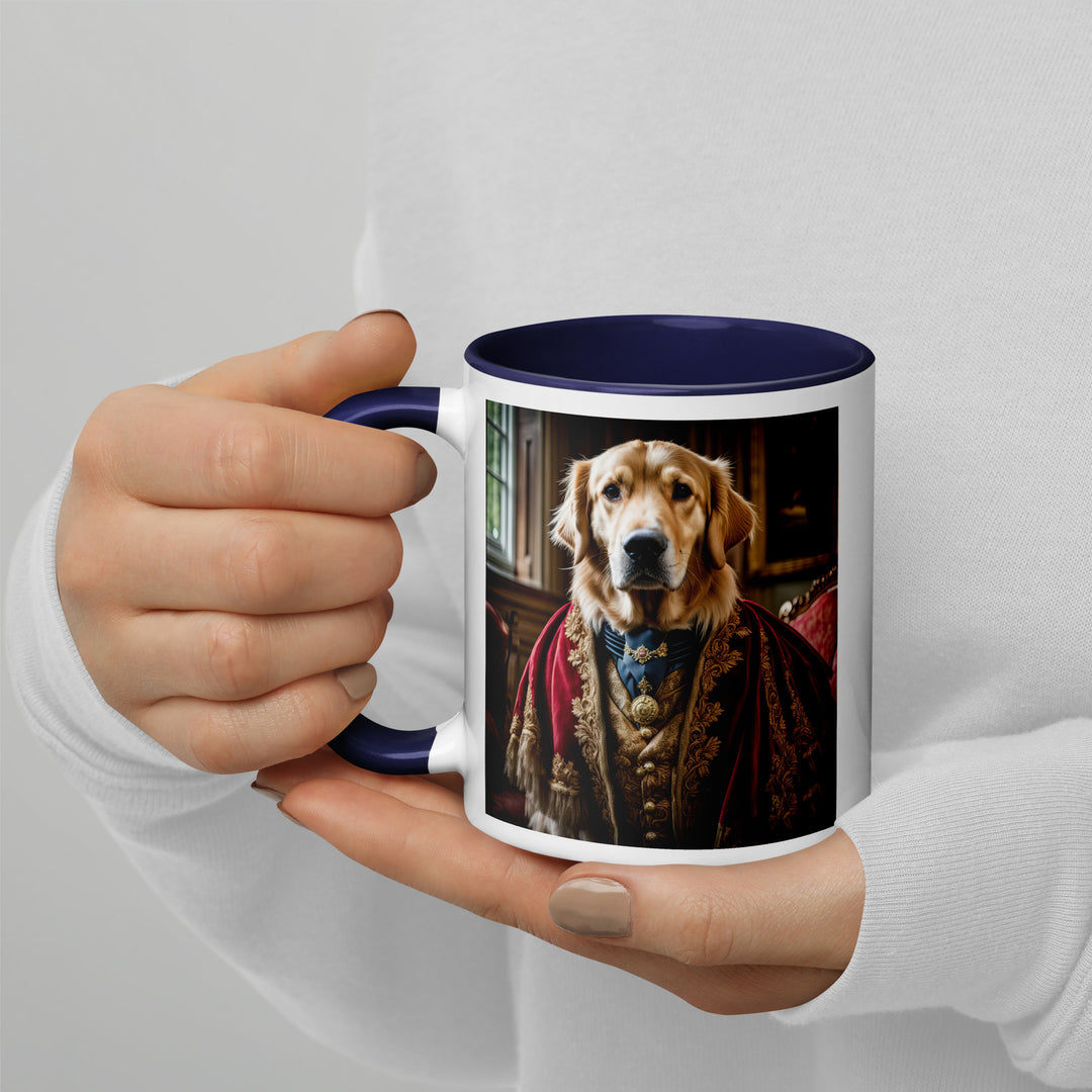 Golden Retriever- Mug with Color Inside V3