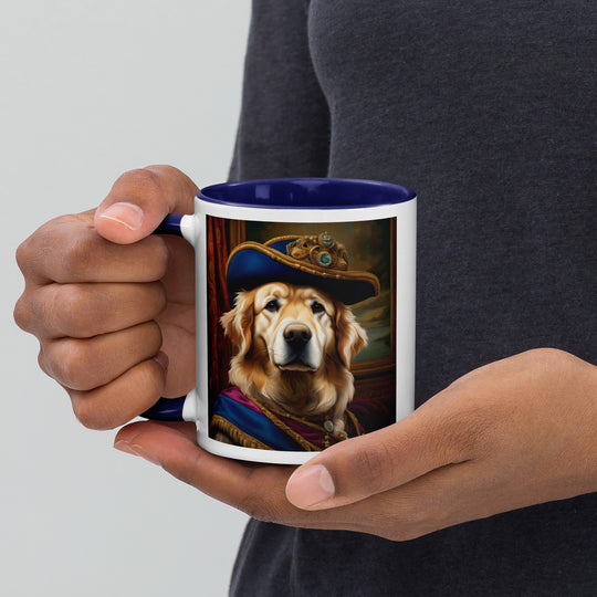 Golden Retriever- Mug with Color Inside V5