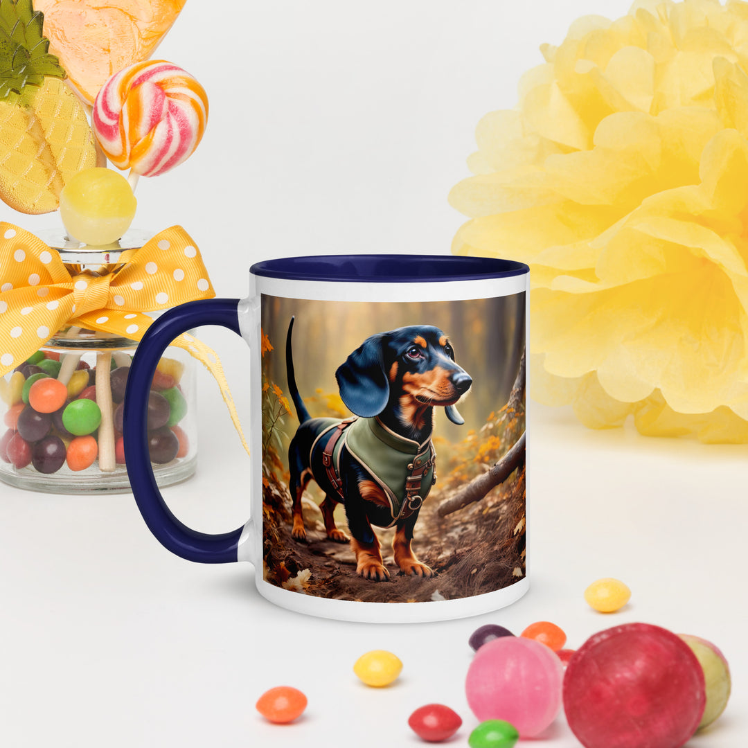 Dachshund- Mug with Color Inside v3