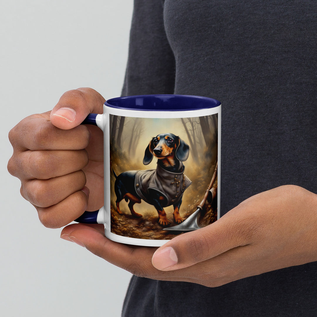 Dachshund- Mug with Color Inside v4