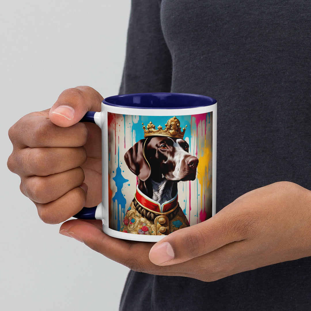 German Shorthaired Pointer- Mug with Color Inside