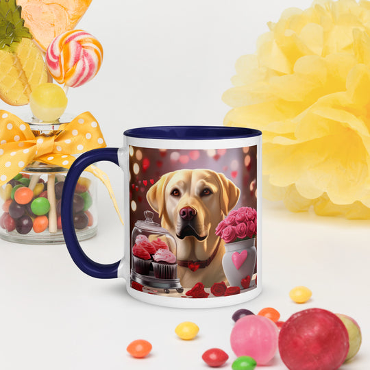 Labrador Retriever Romantic- Mug with Color Inside v2