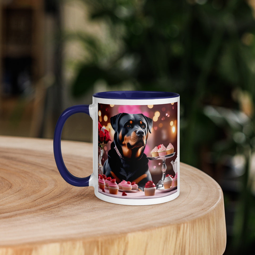 Rottweiler Romantic- Mug with Color Inside