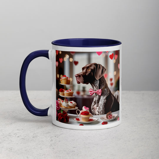 German Shorthaired Pointer Romantic- Mug with Color Inside