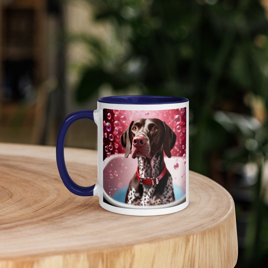 German Shorthaired Pointer Romantic- Mug with Color Inside v2