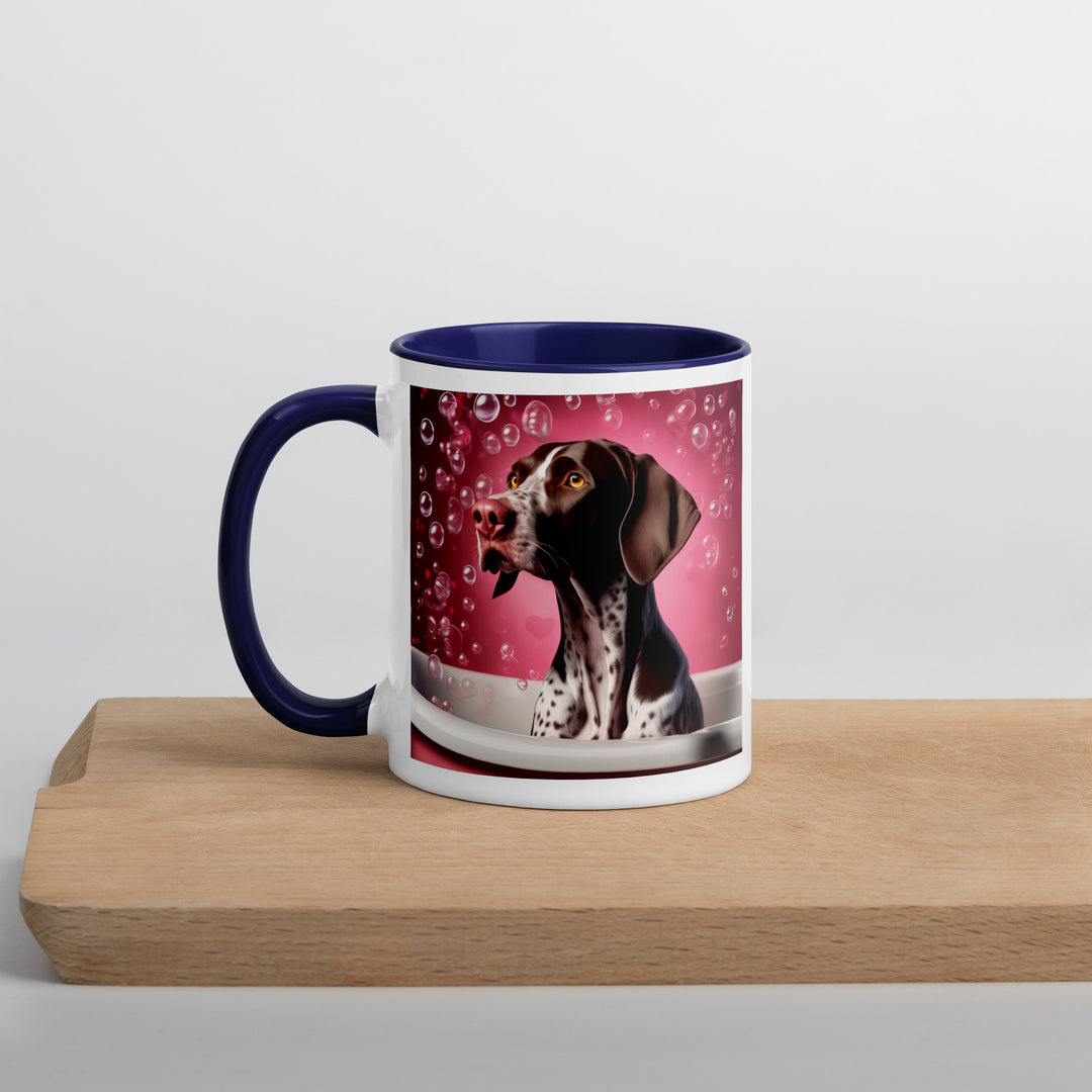 German Shorthaired Pointer Romantic- Mug with Color Inside v3