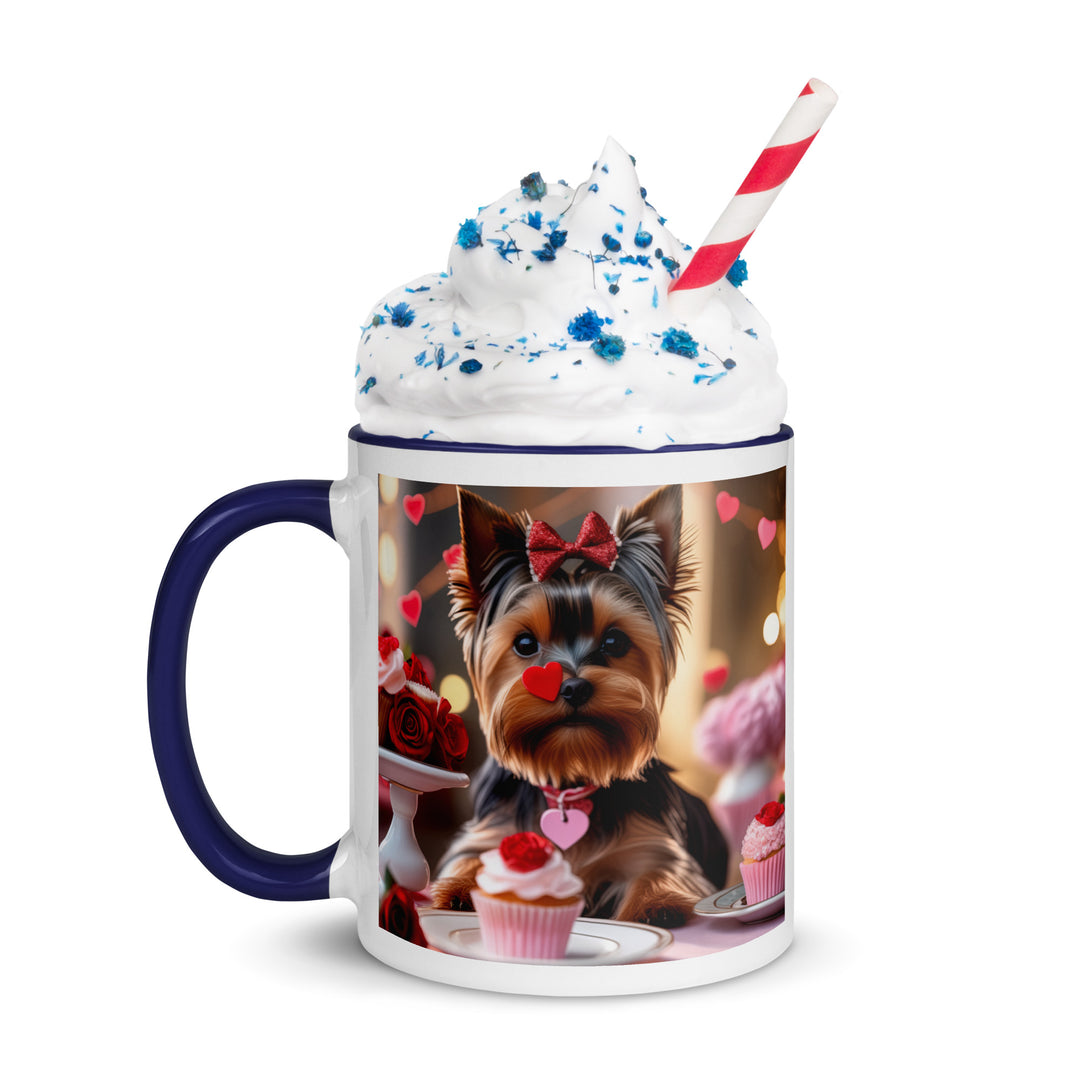 Yorkshire Terrier Romantic- Mug with Color Inside v2