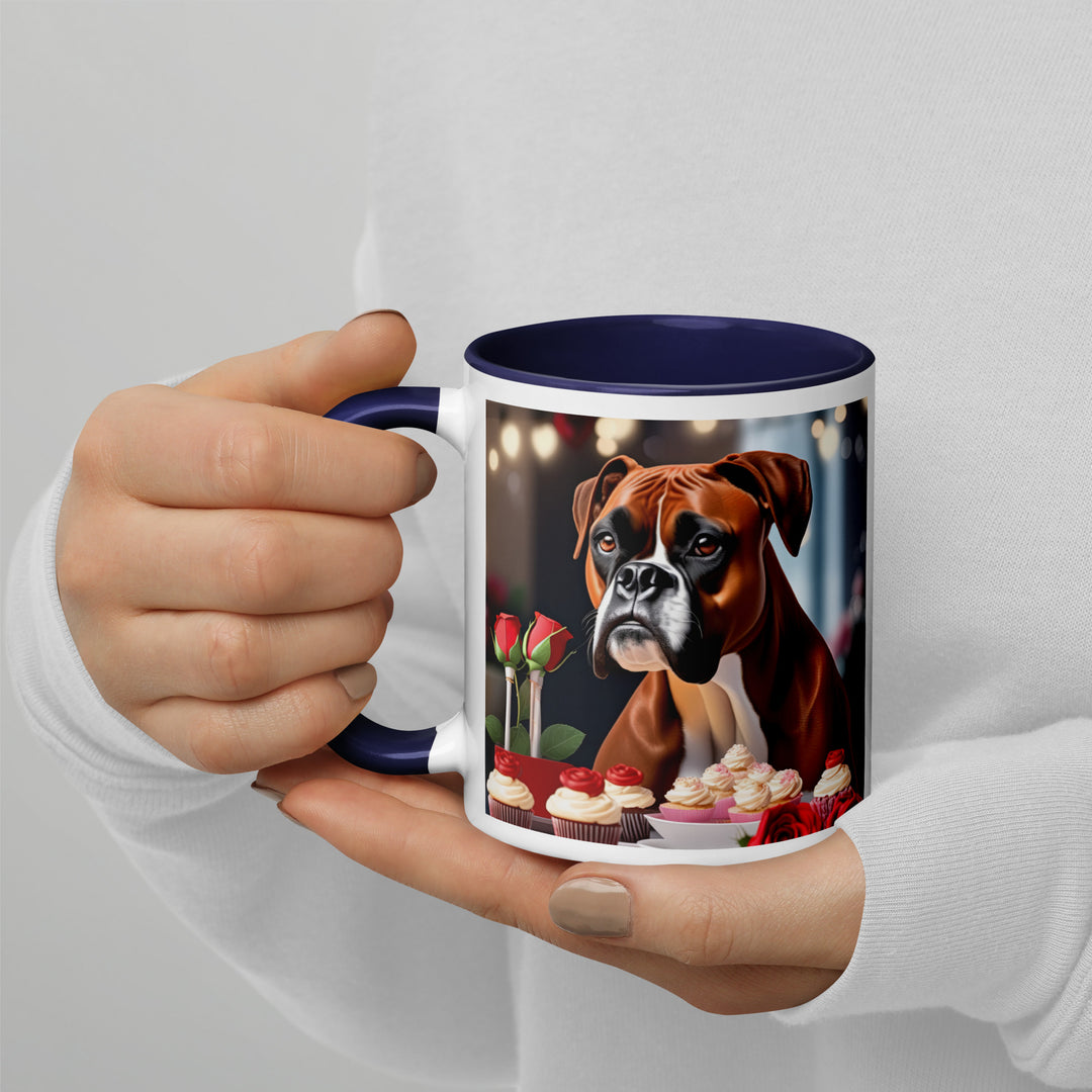 Boxer Romantic- Mug with Color Inside v3