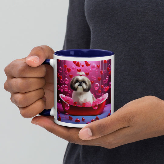 Shih Tzu Romantic- Mug with Color Inside v2