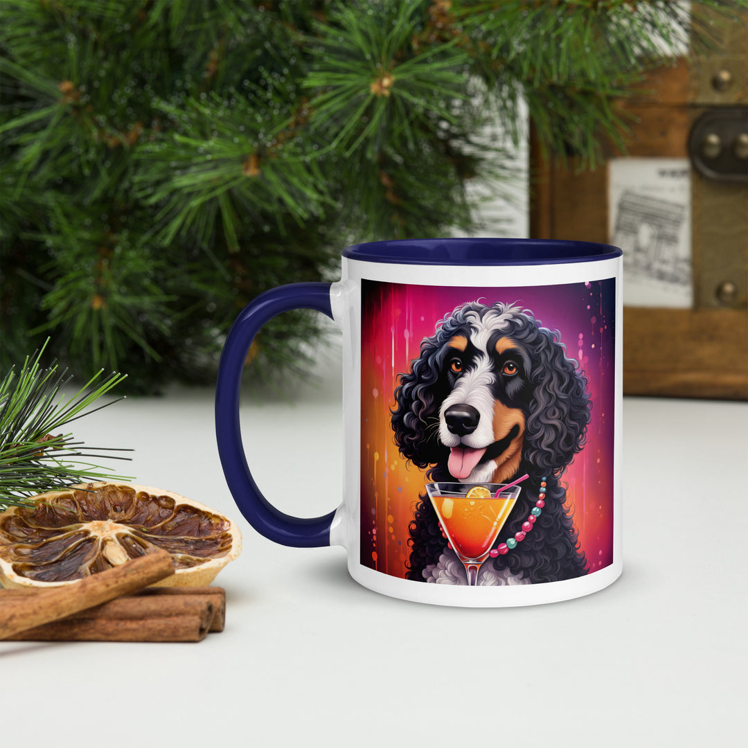 Bernedoodle General- Mug with Color Inside v6