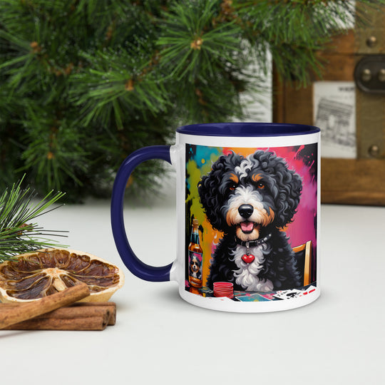 Bernedoodle General- Mug with Color Inside v10