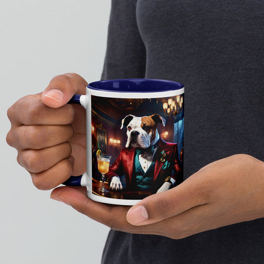 Catahoula Bulldog General- Mug with Color Inside v10