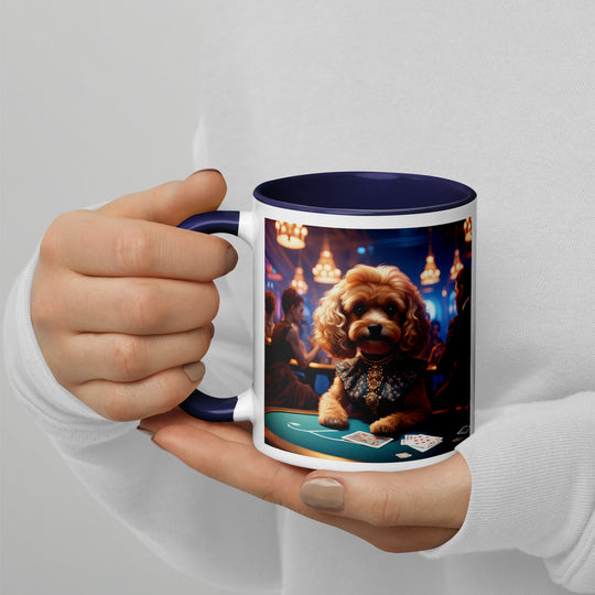 Cavapoo General- Mug with Color Inside v8