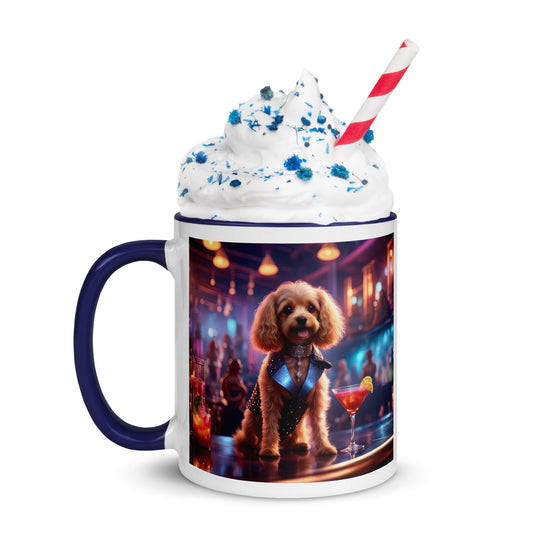 Cavapoo General- Mug with Color Inside v7