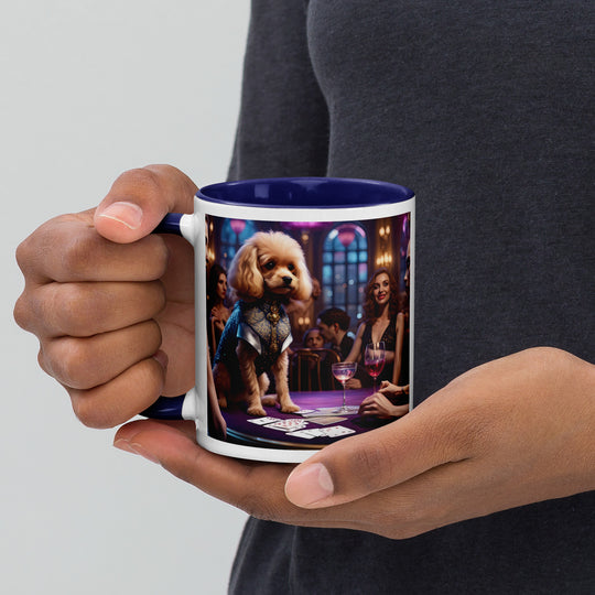 Cavapoo General- Mug with Color Inside v13