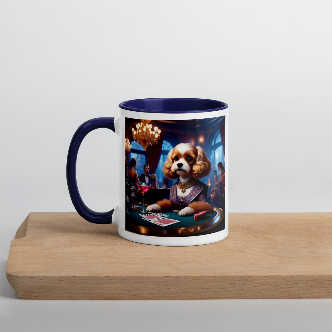 Cavapoo General- Mug with Color Inside v18