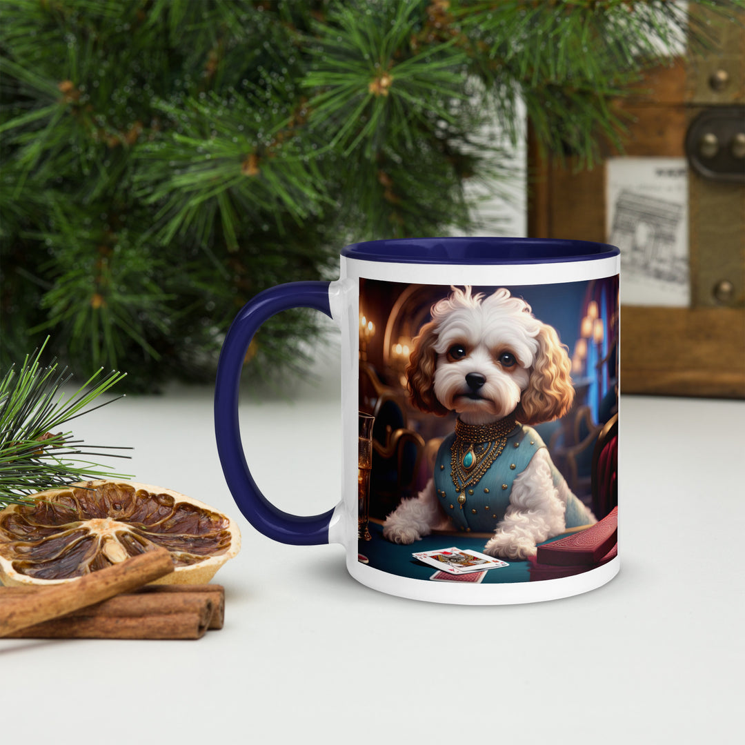 Cavapoo General- Mug with Color Inside v26