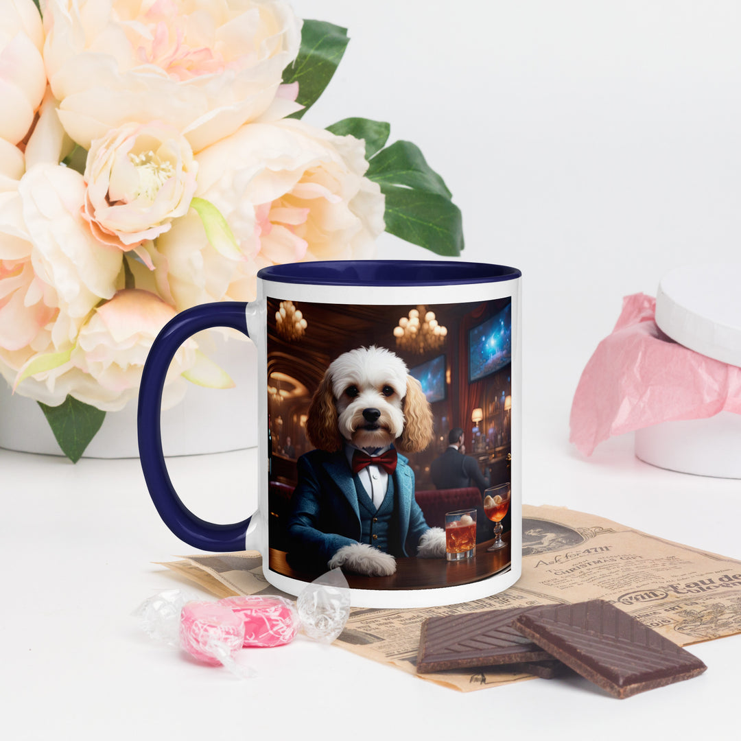 Cavapoo General- Mug with Color Inside v28