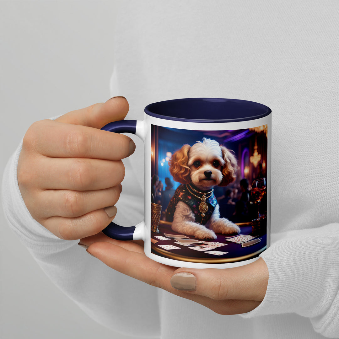 Cavapoo General- Mug with Color Inside v29