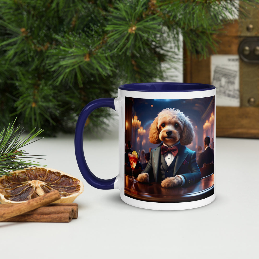 Cavapoo General- Mug with Color Inside v31