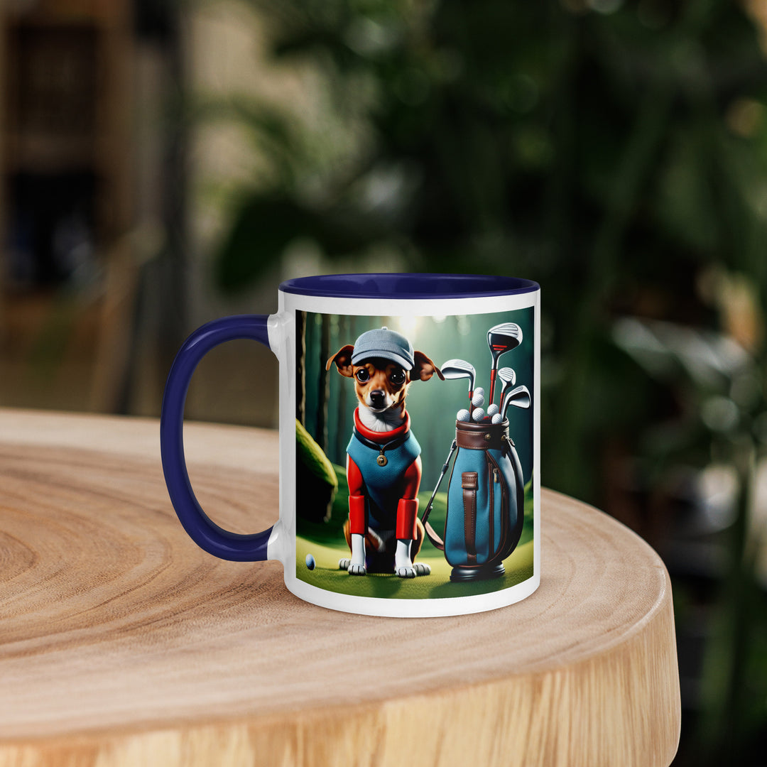 Chiweenie Golfer- Mug with Color Inside