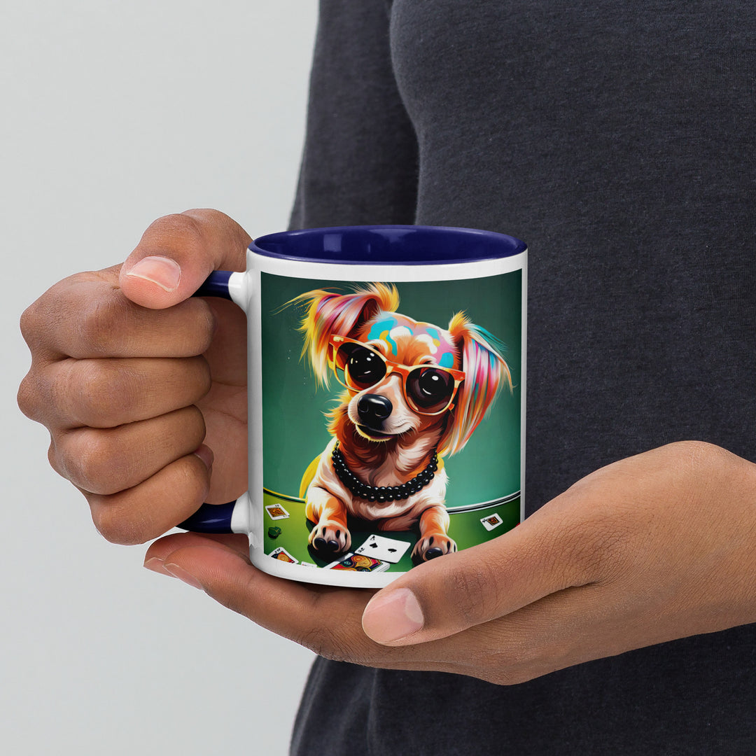 Chiweenie General- Mug with Color Inside v7