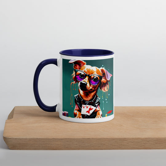 Chiweenie General- Mug with Color Inside v8